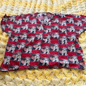 Women’s old glory scrub shirt.  Large